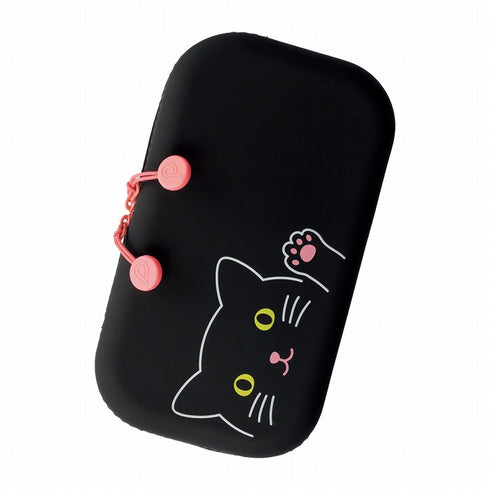 ZIPPER POUCH BLACK CAT
